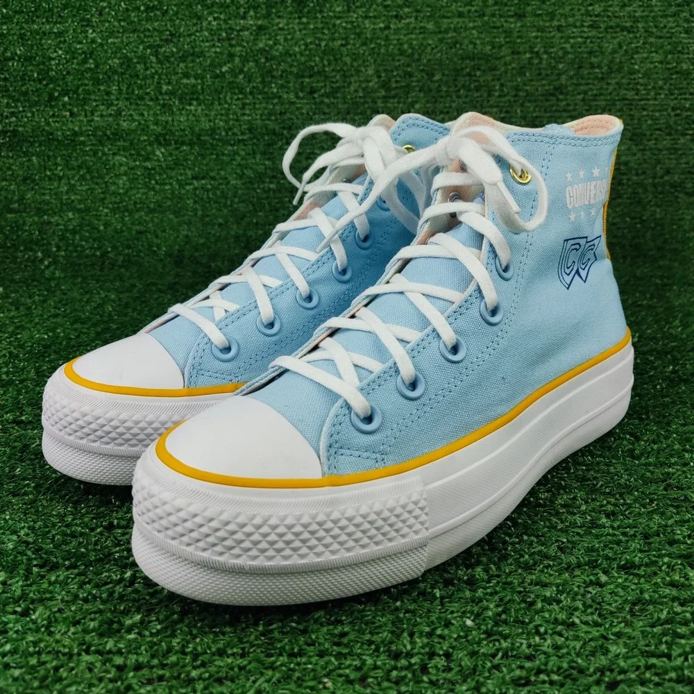 Converse Shoes Womens 7 Blue Chuck Taylor All Star Lift Platform A10922C HighTop